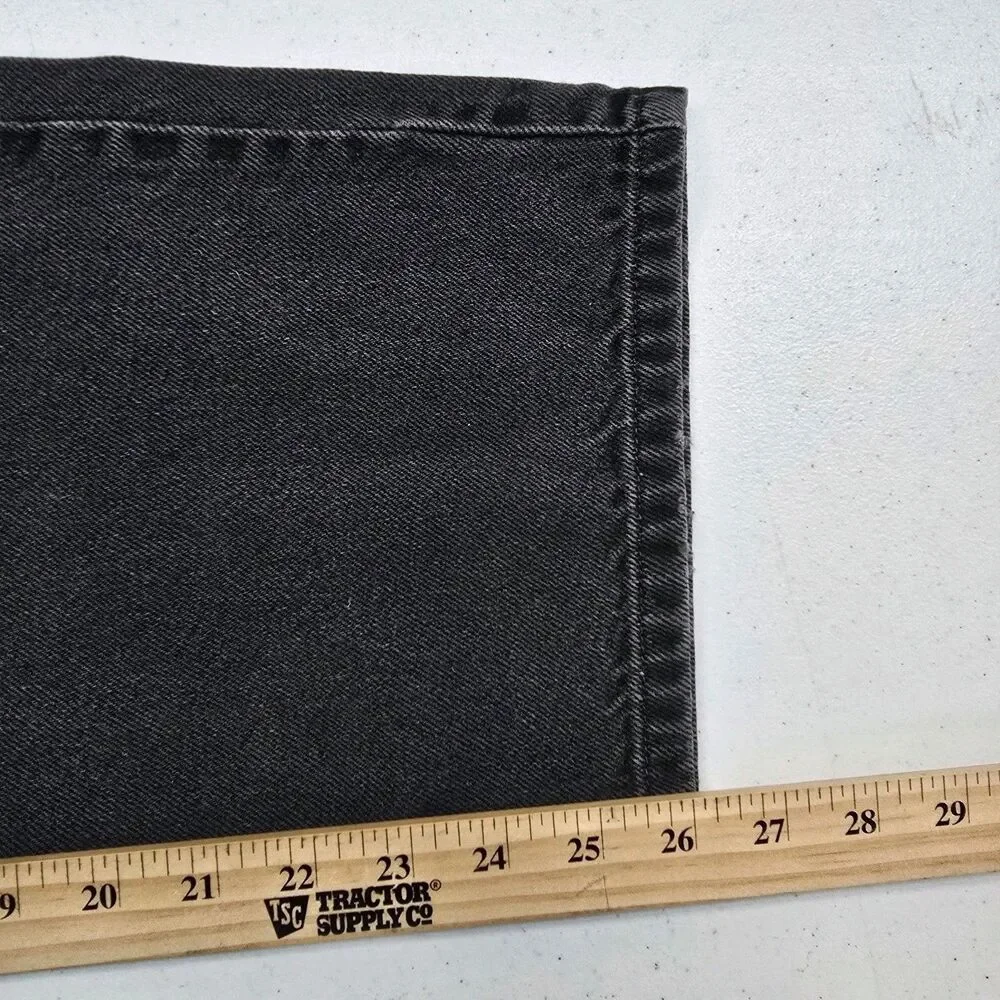 LL Bean Jeans Classic Womens 18 Petite Charcoal Black Denim Mom Cowgirl Y2K - Picture 9 of 10